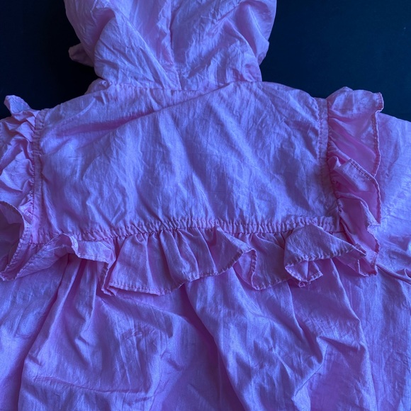 Vintage Baby Girl Jacket Hood Rose Pink Zip Size 12 Months - Picture 12 of 15